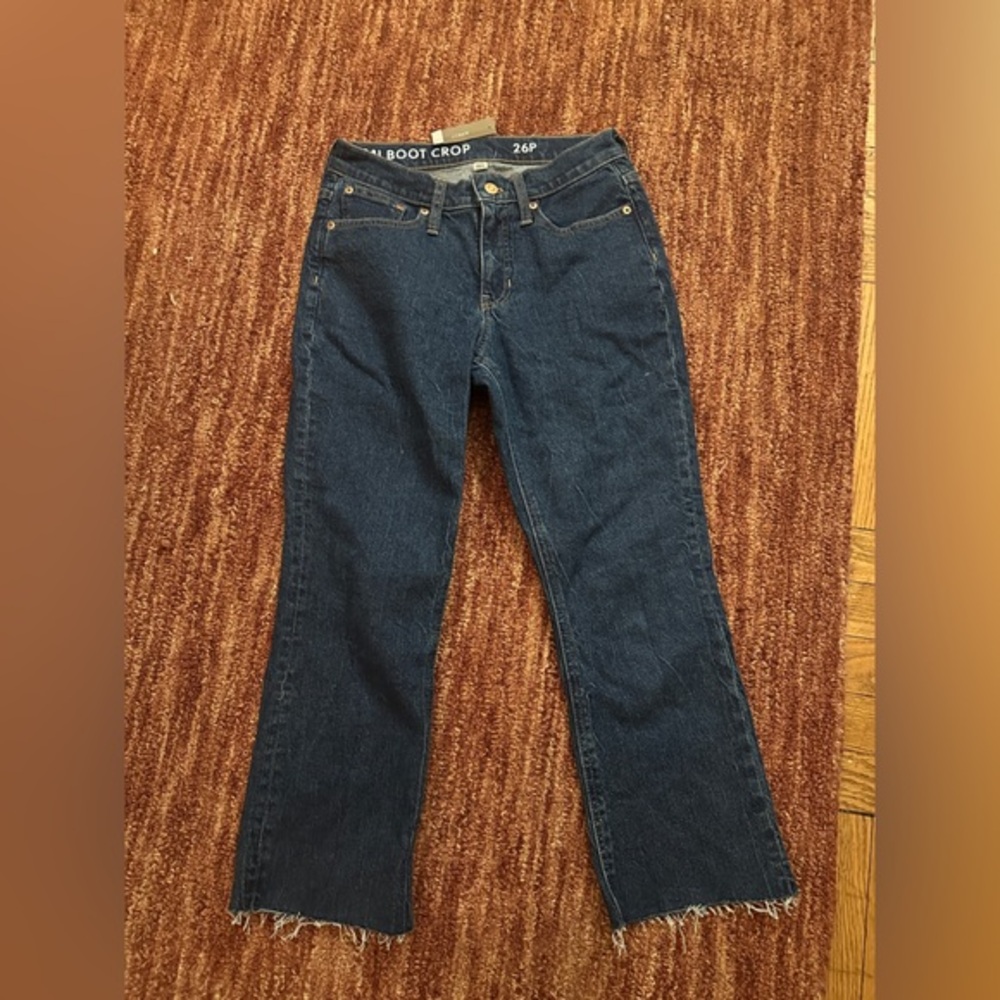 NWT J Crew Demi Boot Cut Jean Size 26 Petite